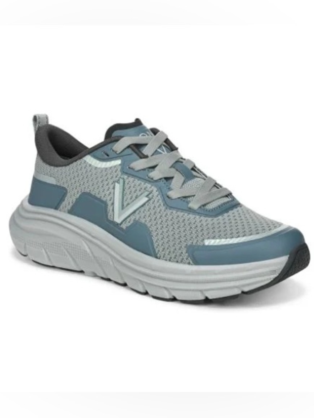 Vionic Walk Max II Athletic Sneaker Iceburg Green Faux Leather Sz 9‎ NWOB